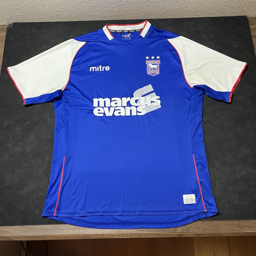 Vintage Ipswich Town FC Jersey Kit England Barclay Premier League Soccer 90s